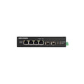 Switch Hikvision DS-3T0506HP-E/HS de 4 Puertos (3 Puertos Gigabit PoE+, 1 Puerto Gigabit PoE++, 2 Puertos SFP), 65W
