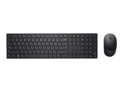 Dell Pro Keyboard and Mouse KM5221W - Juego de teclado y ratón - inalámbrico - 2.4 GHz - QWERTY - EE. UU. - negro - para Chromebook 3110, 3110 2-in-1; Latitude 9420 2-in-1; OptiPlex 7080; Precision 5560