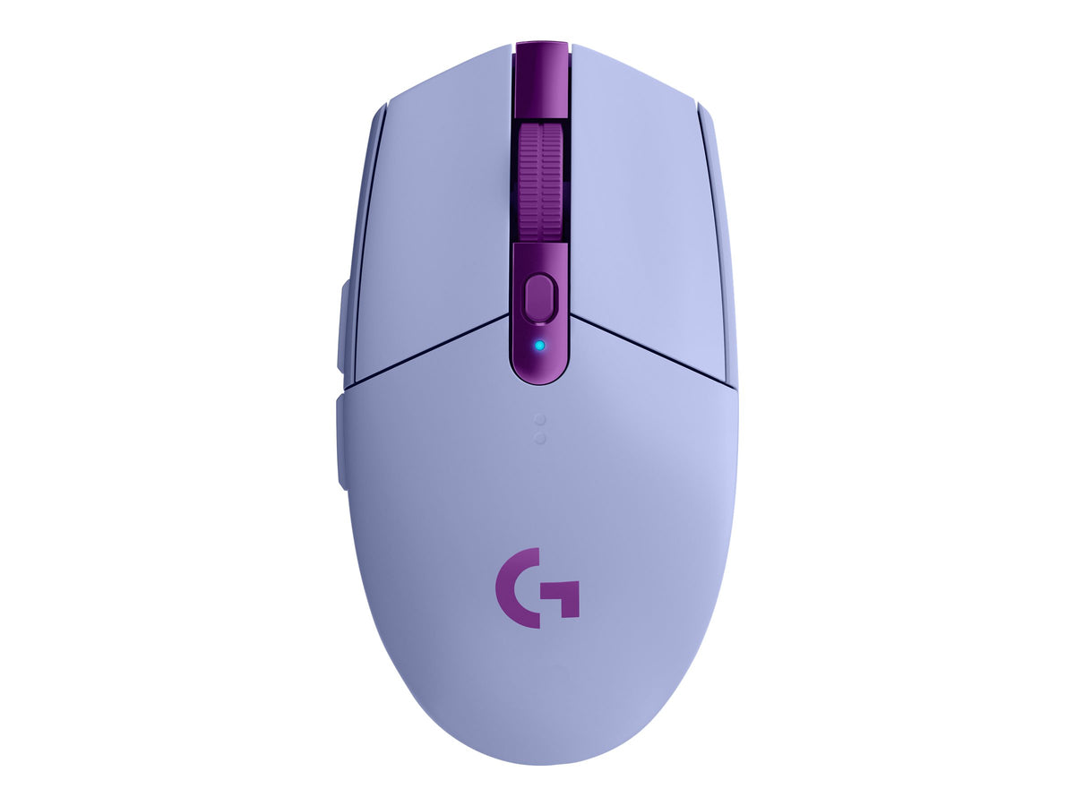 Logitech G305 Lightspeed - Ratón - óptico - 6 botones - inalámbrico - 2.4 GHz - receptor inalámbrico USB - lila