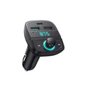 Cargador de Carro UGREEN CD229, 3 puertos USB, 2x USB Tipo C y 1x USB-A, Carga Rápida 31.5W, Bluetooth 5.0, tarjeta TF, Negro