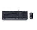 Combo Teclado y Ratón MICROSOFT Wired 600, Conexión USB, Español, Negro
