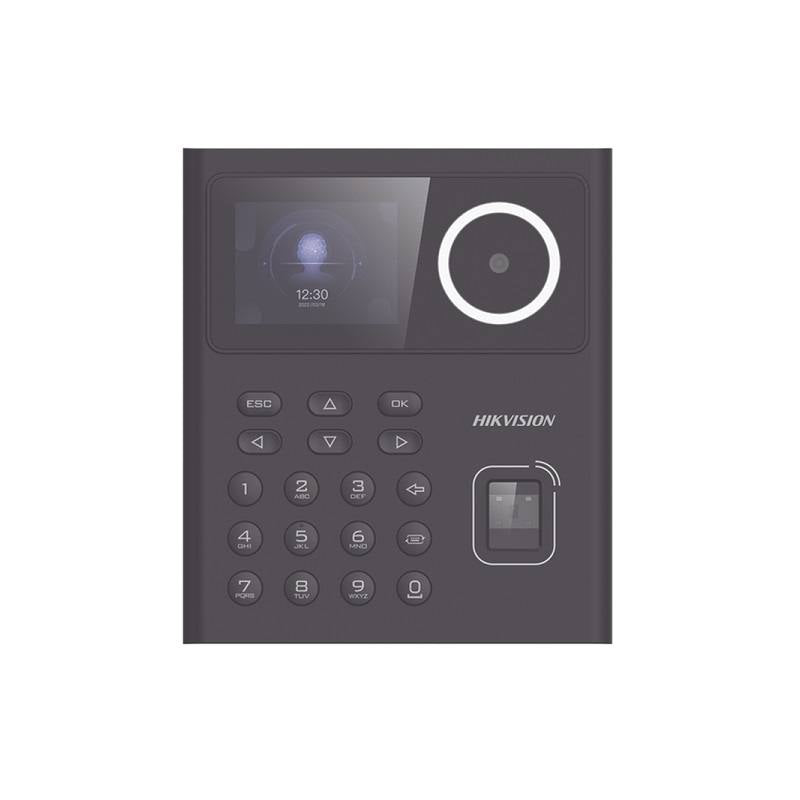 Control de acceso y asistencia HIKVISION K1T320MFWX-B MinMoe WiFi, Pantalla 2.4", reconocimiento Facial, Tarjeta MIFARE y Huella, 500 Rostros y 1.000 Huellas, Batería