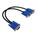 Cable VGA tipo Y Kingmox - Macho a 2 Hembra