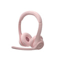 Headset Logitech Zone 300, conexión inalámbrica Bluetooth, Rosado