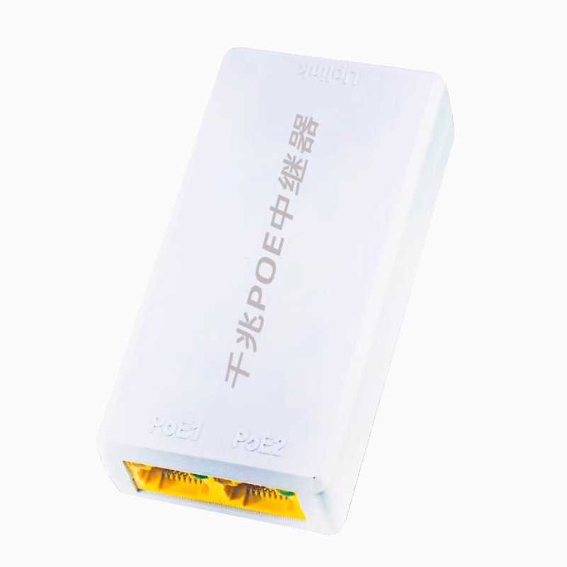 Extensor/repetidor POE T-VISION, 1 entrada a 2 salidas, Gigabit, 1000mbps