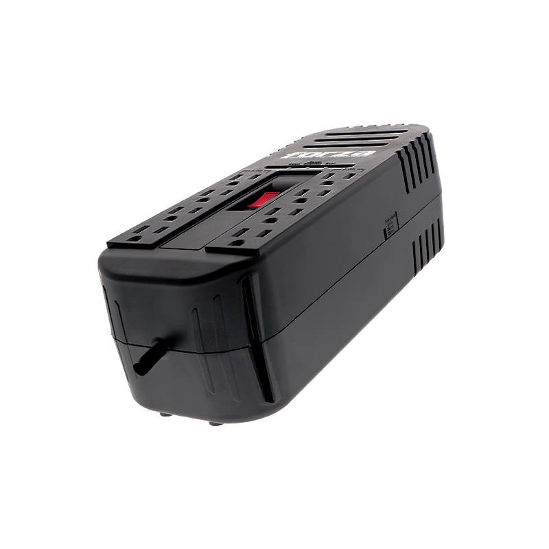 Regulador de Voltaje FORZA FVR-2201 de 115V, 2200VA / 1100W con 8 Salidas, Negro