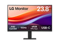 LG Monitor 24U421A-B - Curved Screen - 23.8" - 1980 x 1080 - VA - HDMI / USB-C - Black