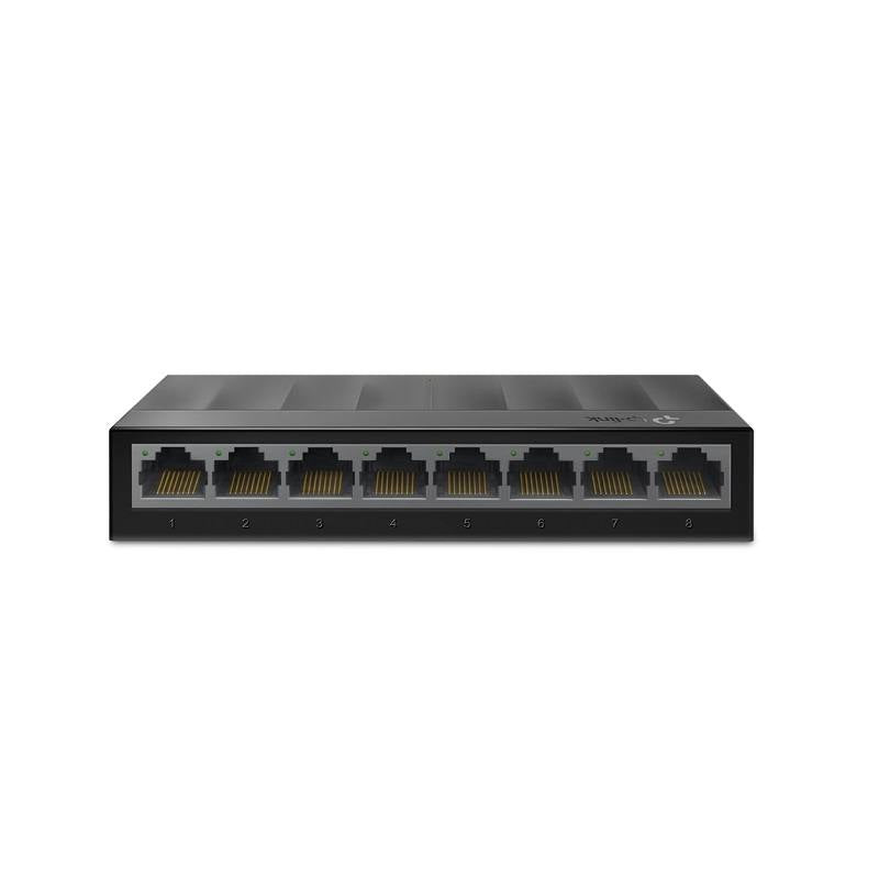 Switch TP-LINK LS1008G de Escritorio con 8 puertos Gigabit 10/100/1000Mbps, Tecnología Green Ethernet