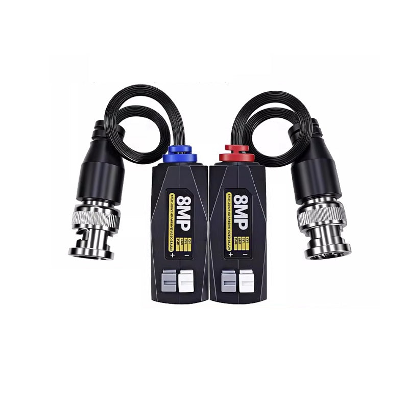 Video Balun HD 4K, conexion a presion, passive 8MP con protección contra rayos 2KV
