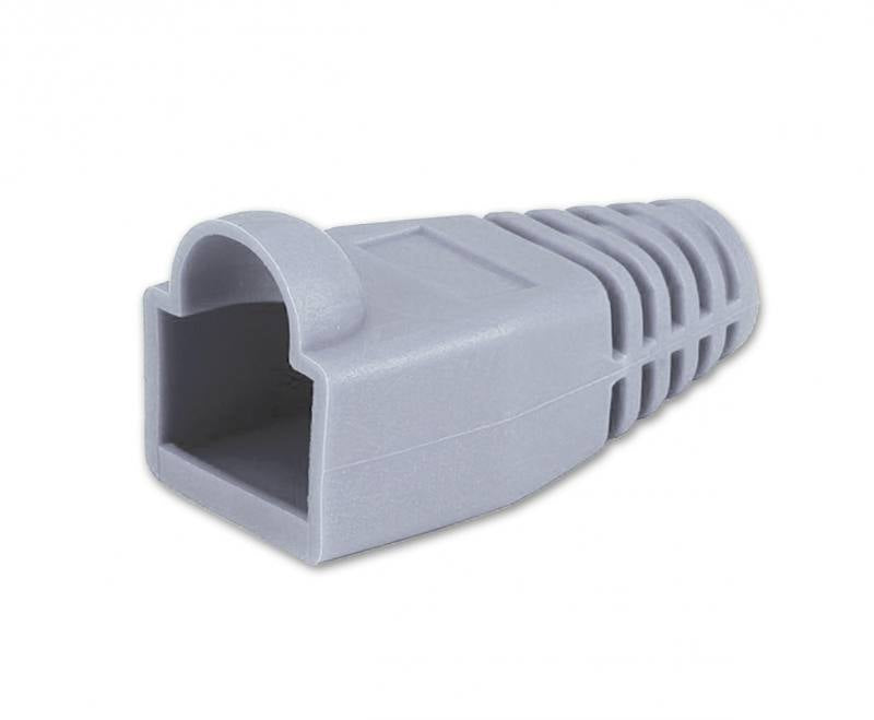 BOTAS T-VISION PARA CONECTORES RJ45 CAT5 O CAT6, Color Gris claro