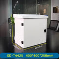 Gabinete XD-T4425 T-VISION para equipo de monitoreo, material acero inoxidable impermeable, 400 x 400 x 250mm, Blanco