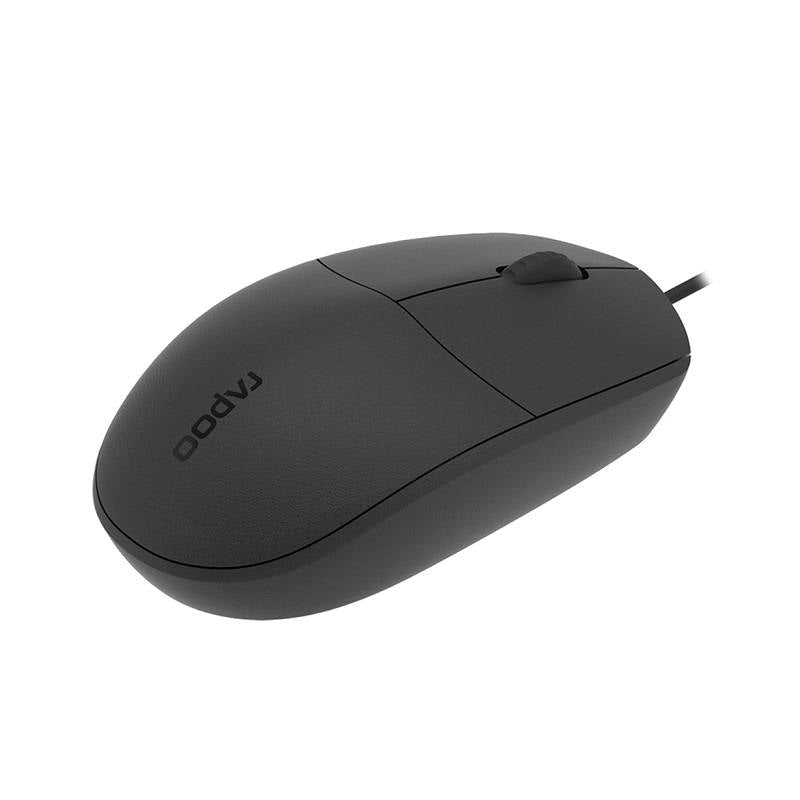 Ratón Rapoo N100C, 3 botones, conexión USB Tipo C,  1000DPI, compatible con Movil, Tablet, Laptops,PC y MAC