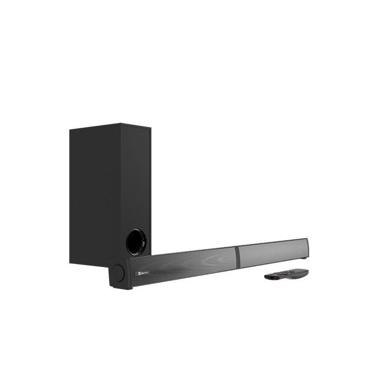 Barra de Sonido KlipXtreme BoomBar Air, Conexión USB y subwoofer inalámbrico / Bluetooth, 200W, Negro
