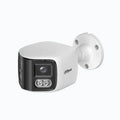 Cámara IP Bullet DAHUA WizSense, H.265 POE 2.8mm, 180°, 8MP, IR25M + LED 20M, Micrófono, IP67, Metal