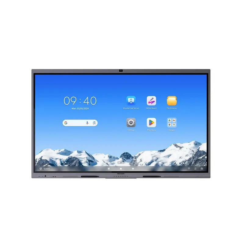 Monitor Interactivo HIKVISION de 65" 4K, Táctil, Webcam 8MP, DisplayPort, HDMI y VGA, Bocinas Integradas, sistema Android 14.0