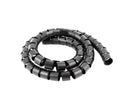 Organizador de cables en espiral de plastico de 28mm Negro (xPie)
