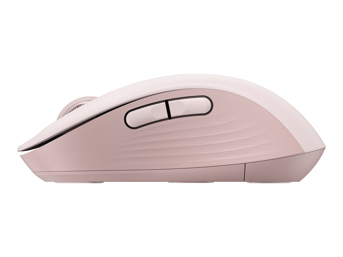 Logitech Signature M650 - Ratón - manos pequeñas - diestro y zurdo - inalámbrico - 2.4 GHz, Bluetooth - receptor de USB Logitech Logi Bolt - rosa