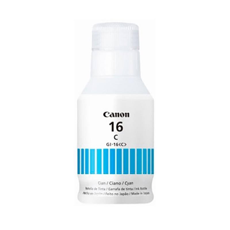 Botella de tinta Canon GI-16 Cyan 70ml, para Maxify GX6010