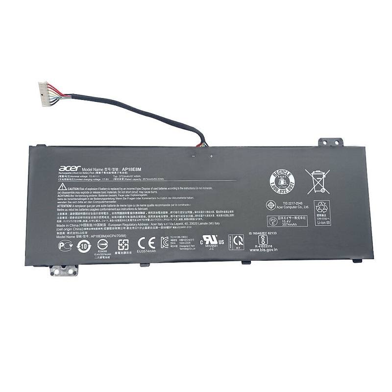 Bateria Original AP18E8M para Acer Nitro 5 AN515-52 AN515-43 AN515-44 AN515-45, 57.47Wh, 3733mAh