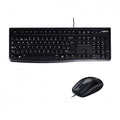 Combo Teclado y Ratón LOGITECH MK120, conexión USB, Español, Negro