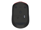 Logitech M170 - Ratón - diestro y zurdo - inalámbrico - 2.4 GHz - receptor inalámbrico USB - rojo