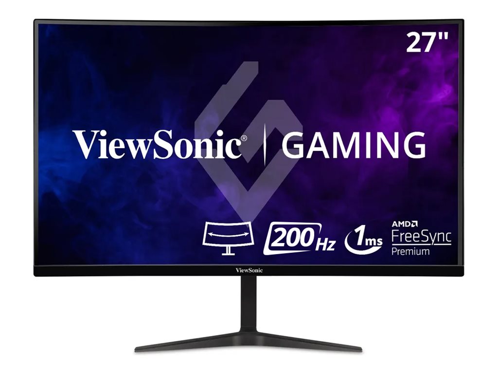 ViewSonic OMNI VX2718-PC-MHD - Monitor LED - gaming - curvado - 27" - 1920 x 1080 Full HD (1080p) @ 180 Hz - MVA - 250 cd/m² - 4000:1 - 1 ms - 2xHDMI, DisplayPort - altavoces