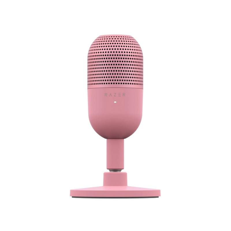 Micrófono Profesional Razer Seiren V3 Mini, Conexión USB Plug & play, color Rosado