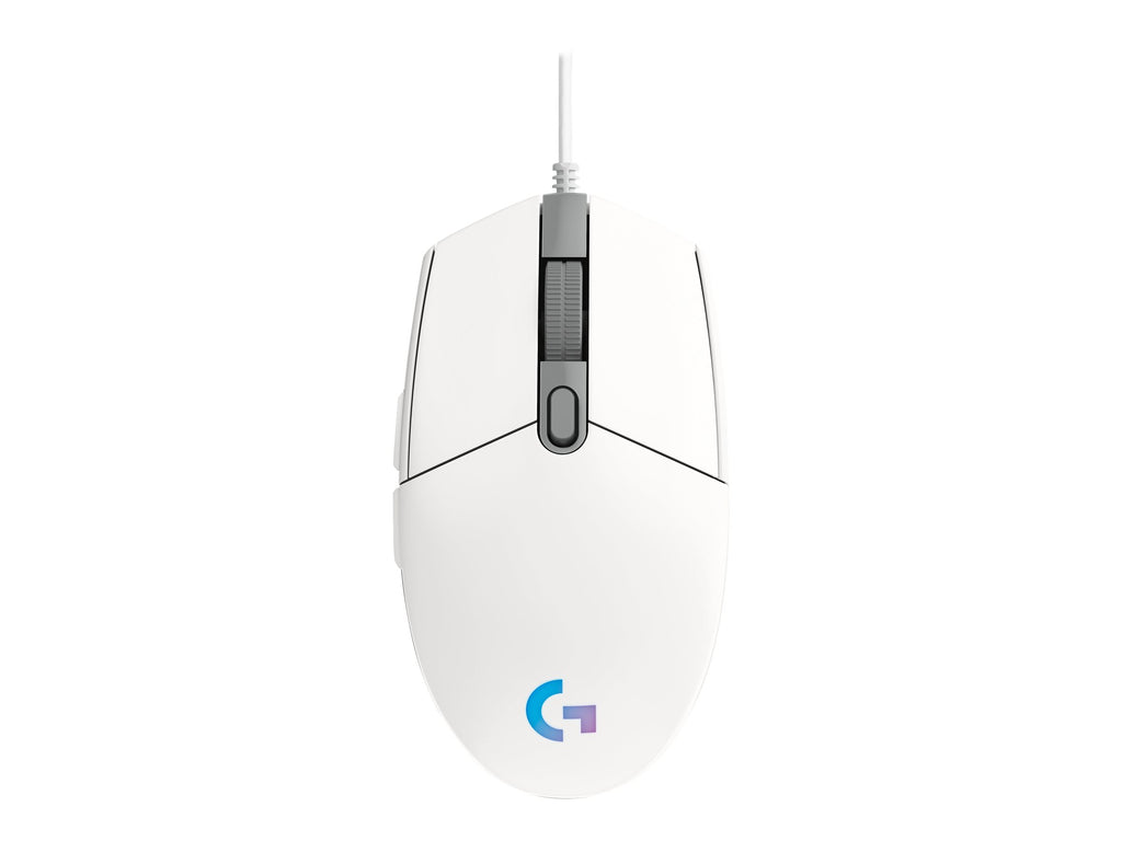 Logitech Gaming Mouse G203 LIGHTSYNC - Ratón - óptico - 6 botones - cableado - USB - blanco