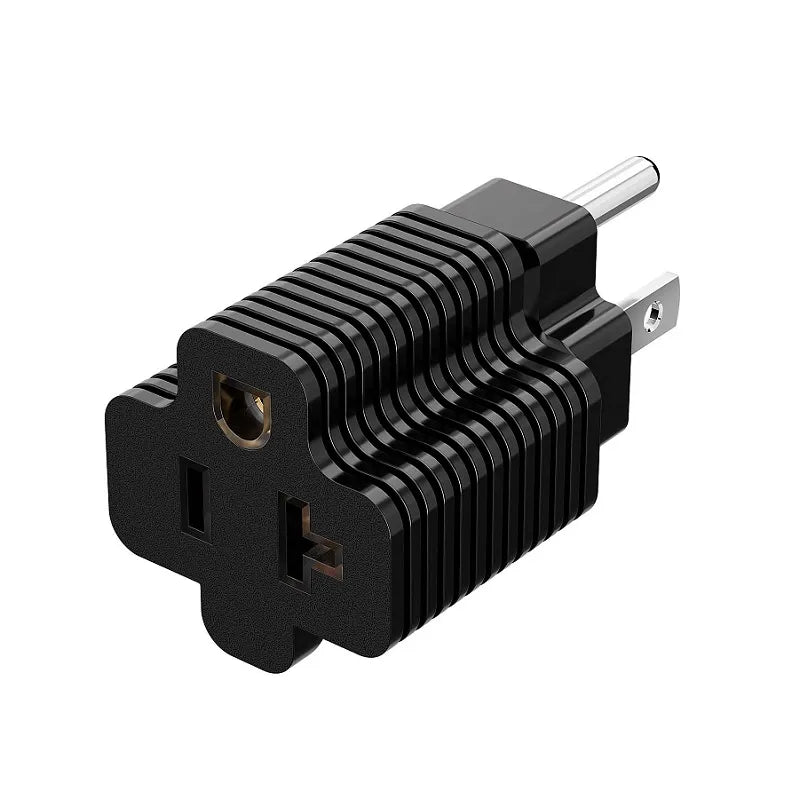 Adaptador de corriente Vellcon 2 en 1 Nema 5-15P a 5-20R 15A a 20A