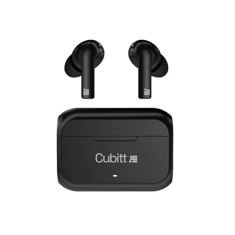 Audifonos Cubitt Earbuds gen2, con estuche de carga, conexión inalámbrica Bluetooth 5.0, Color Negro