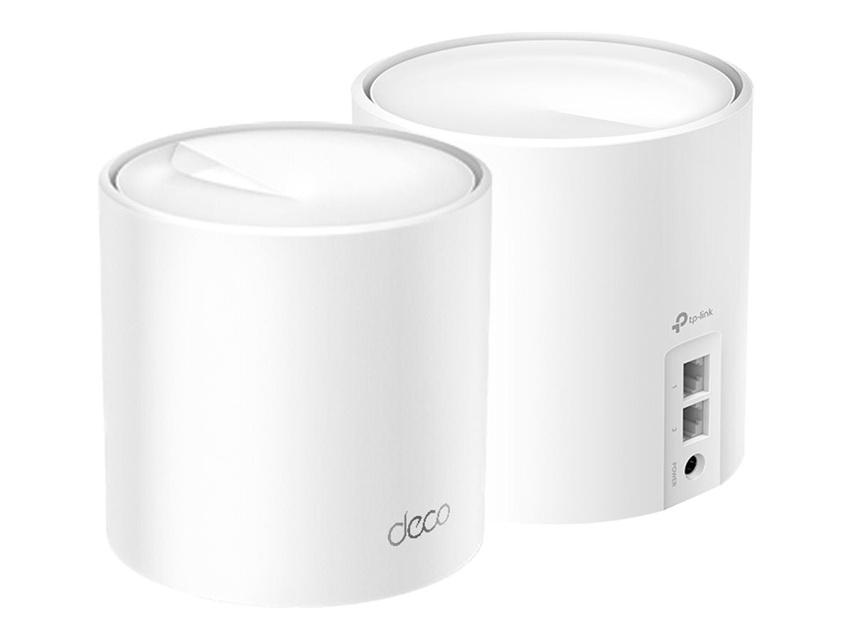 TP-LINK Deco X10 V1 - Sistema Wi-Fi - (2 enrutadores) - hasta 3900 pies cuadrados - malla 1GbE Doble banda