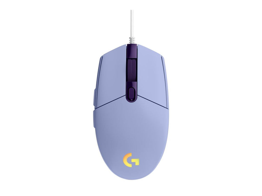 Logitech Gaming Mouse G203 LIGHTSYNC - Ratón - óptico - 6 botones - cableado - USB - lila