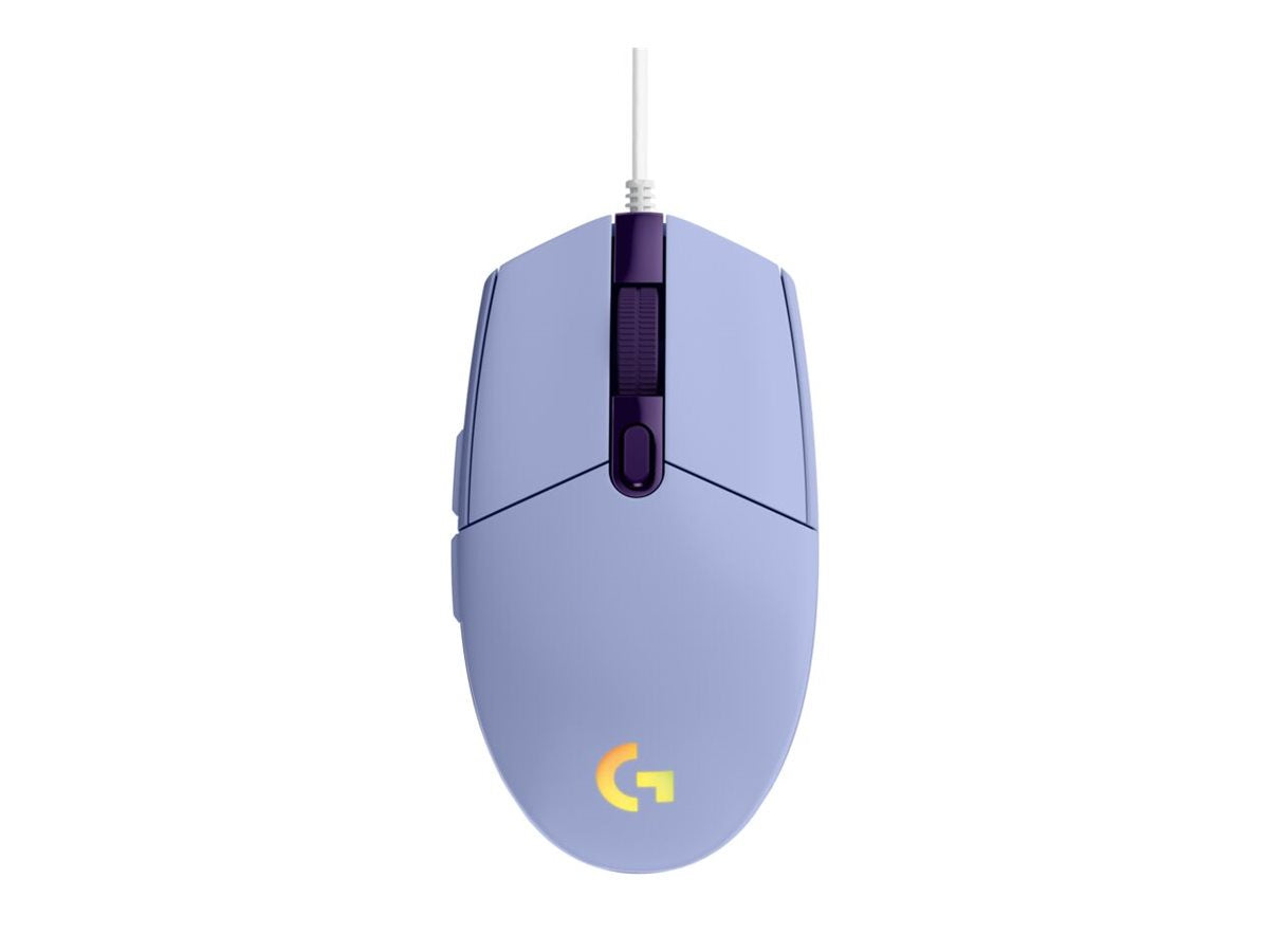 Logitech Gaming Mouse G203 LIGHTSYNC - Ratón - óptico - 6 botones - cableado - USB - lila