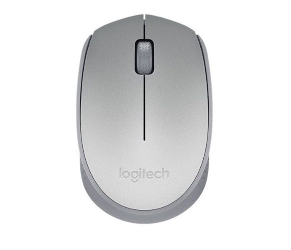 Ratón inalámbrico LOGITECH M170, 1000DPI, receptor USB, Plateado