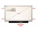 Pantalla para laptop 10.1" WSVGA (1024x600) 40 pines LED Slim
