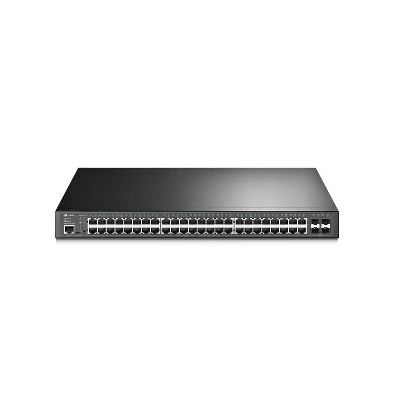 Switch TP-LINK JetStream de 52 puertos Gigabit L2+ con 48 puertos PoE+, Rack