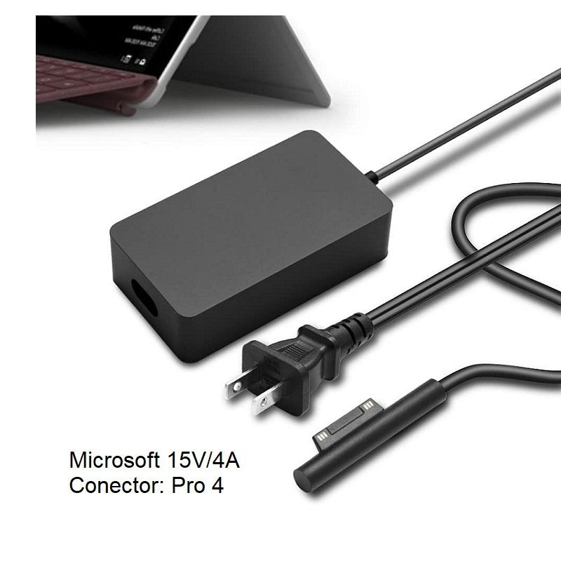 Cargador Generico T-Vision para Microsoft Surface, 15V 4A, 60W