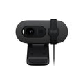 Webcam Logitech BRIO 100, Full HD 2MP, micrófono incorporado, conexión USB 2.0 Plug and Play, Negro