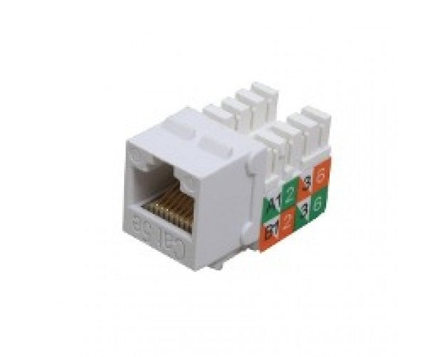 JACK RJ-45 PARA RED CAT5e BLANCO, Clase X