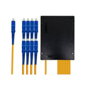 Splitter de Fibra Óptica 1 x 8 SC, módulo, monomodo
