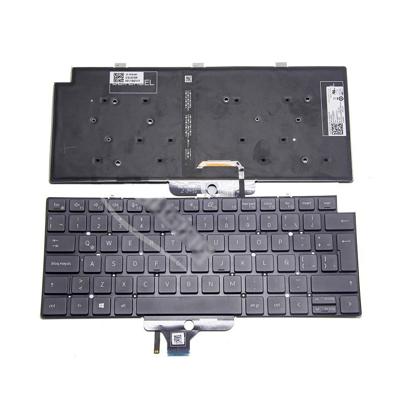 Teclado DELL Latitude 5320, 7310, 7320, con retroiluminación, Español