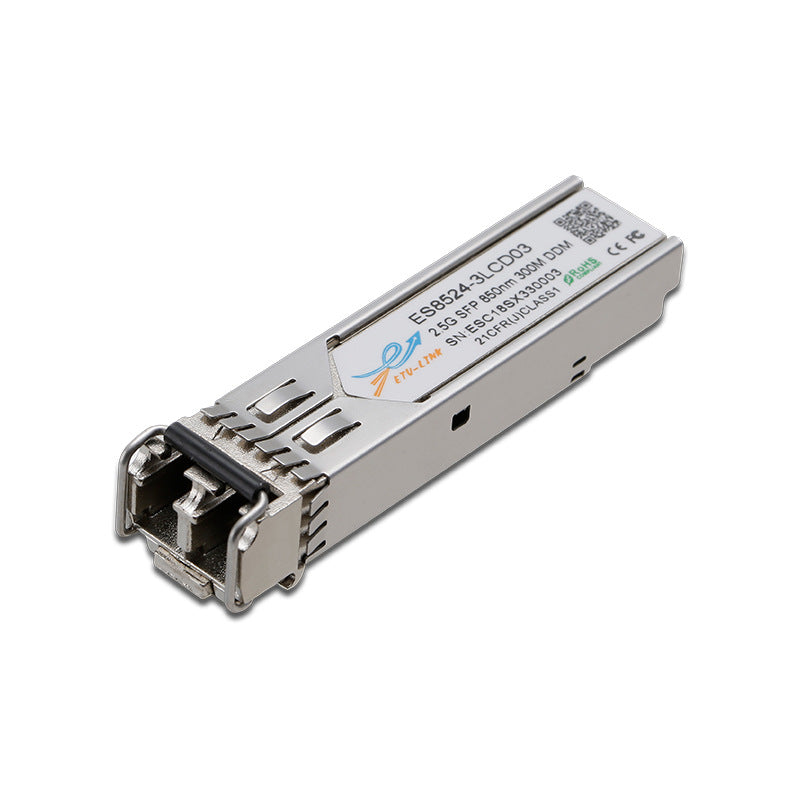 Modulo óptico ETU-LINK ES8524-3LID03, 2.5G SFP Gigabit multimodo fibra dual 850nm 300m (Grado industrial)