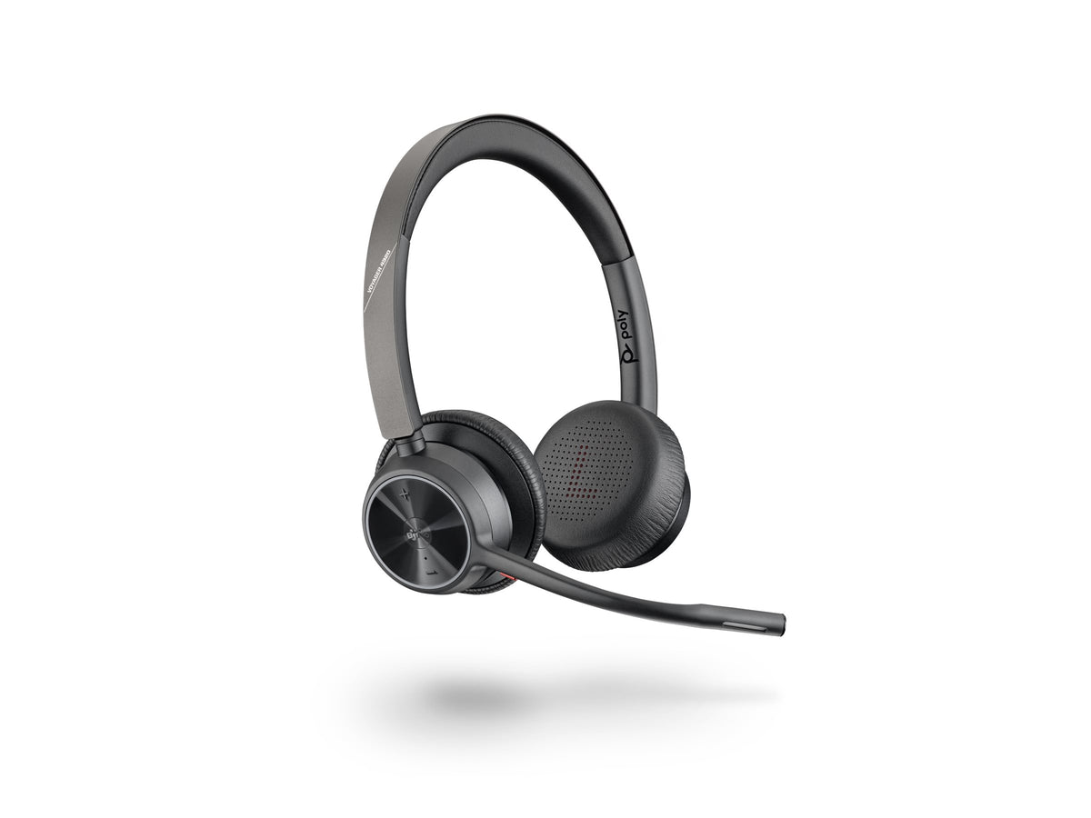 Poly Voyager 4320-M - Auricular - en oreja - Bluetooth - inalámbrico, cableado - USB-A a través de adaptador Bluetooth - negro - Certificado para Equipos de Microsoft, Certificado por Zoom