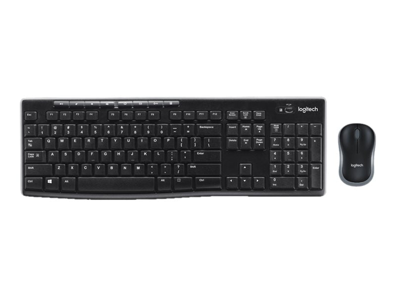 Logitech MK270 Wireless Combo - Juego de teclado y ratón - inalámbrico - 2.4 GHz - inglés - negro