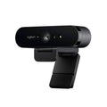 Webcam Logitech BRIO 4K Ultra HD, Enfoque Automático, RightLight 3 con HDR, Reconocimiento Facial, micrófono, conexión USB-A y USB-C
