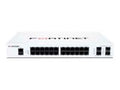 Fortinet FortiSwitch 124F - Conmutador - Gestionado - 24 x 10/100/1000 + 4 x 10 Gigabit SFP+ - flujo de aire lateral hacia atrás - montaje en rack
