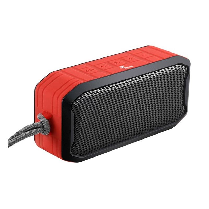 Bocinas XTECH Malloy, Mini Parlante portátil, conexión Bluetooth hasta 10 metros, color rojo