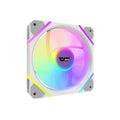Abanico DarkFlash DM12 Pro, 120mm, ARGB LED, 4 Pin PWM, 5V 3Pin A-RGB, Blanco
