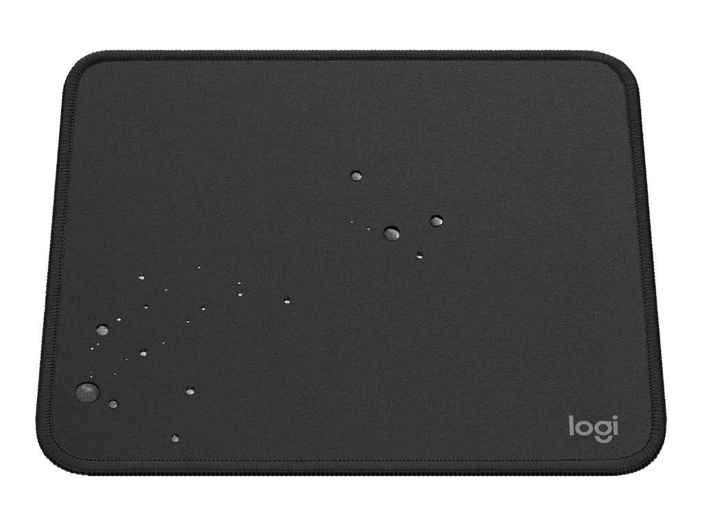 Logitech Studio Series - Alfombrilla de ratón - base de goma antideslizante, fácil deslizamiento, superficie resistente a salpicaduras - grafito