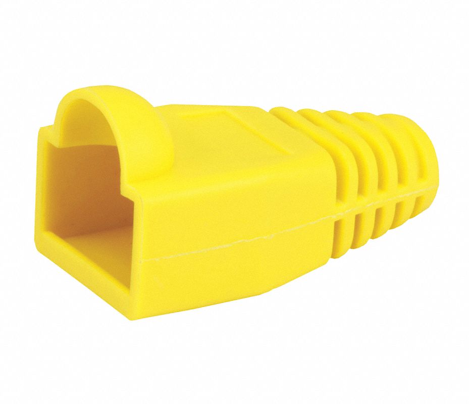 BOTAS T-VISION PARA CONECTORES RJ45 CAT5 O CAT6 Color Amarillo